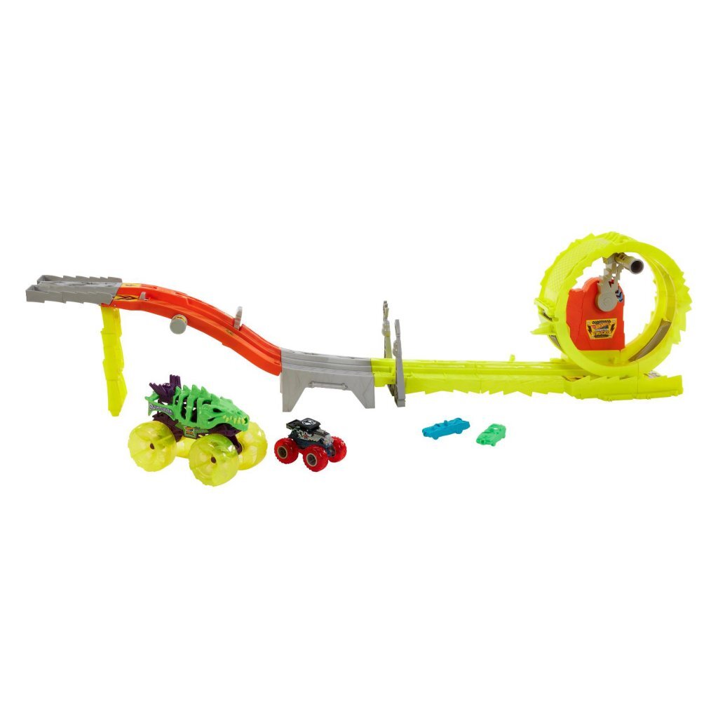 Mattel Hot Wheels Monster Truck Arena Smashers Rhinomite'S Chargin' Challenge