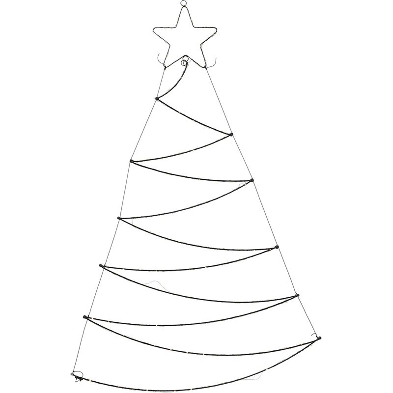 Verlichte Kerstboom - Wanddecoratie - 110Cm