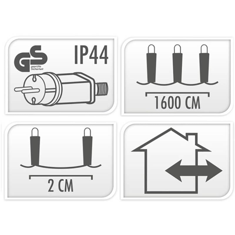 Snakelight 800 Led - 16 Meter - Warm Wit