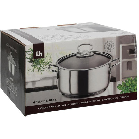 Excellent Houseware Kookpan - 22 Cm - 4.5 Liter - Rvs - Met Deksel