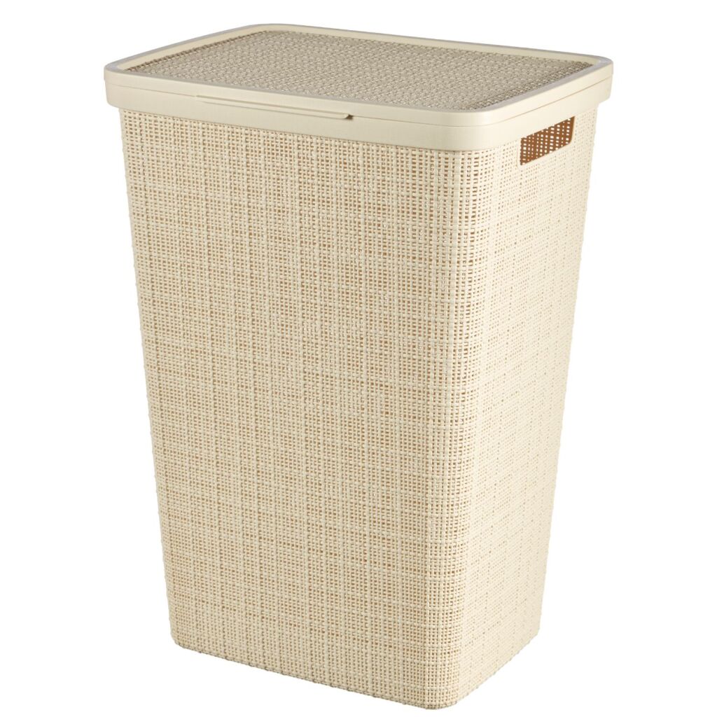 Curver Wasmand Met Deksel Jute-Look 58L CrÈMe