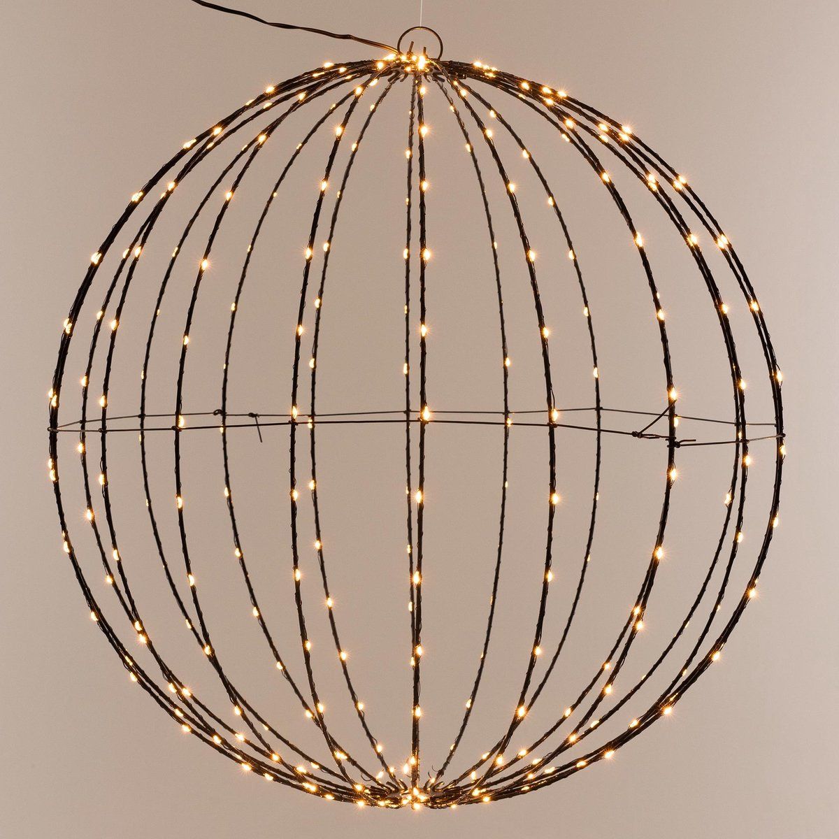 Lichtbol 240 Led - Metaal - 40 Cm - Kerstverlichting - Met Timer - Extra Warm Wit