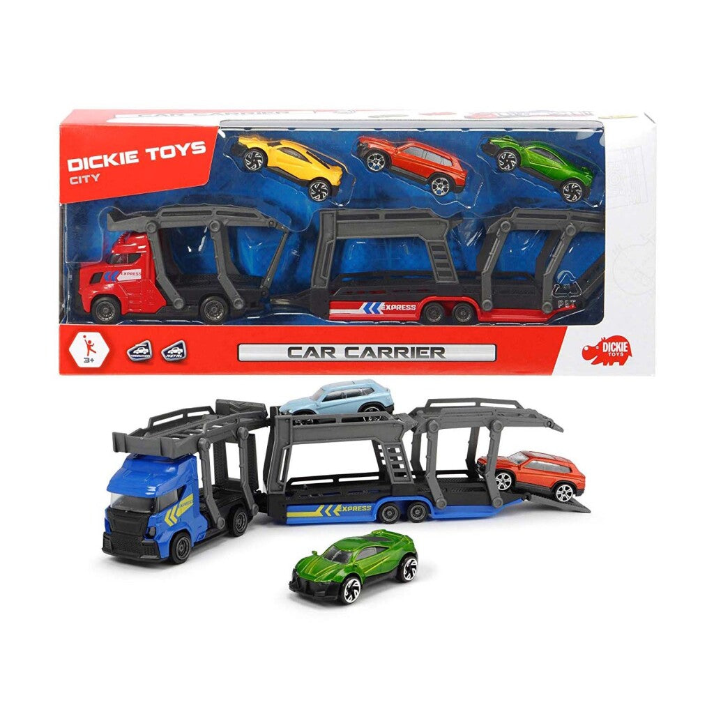 Dickie Toys Autotranssporter + 3 Auto'S