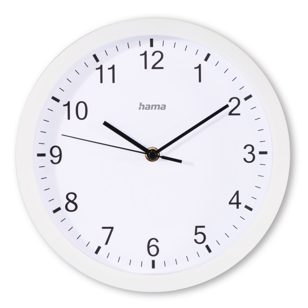 Hama Wandklok Elba Tikt Niet 25 Cm Wit