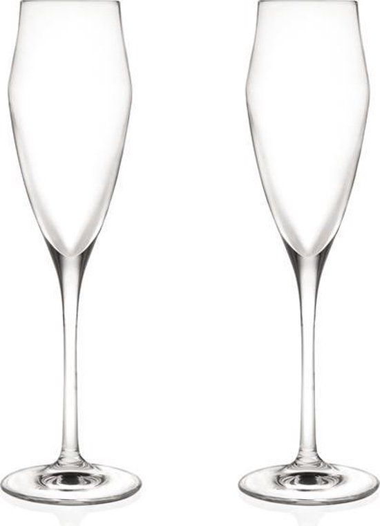 Bergner Masterpro Champagneglazen - Fluitglazen - 18.2Cl - Kristalglas - 2 Stuks