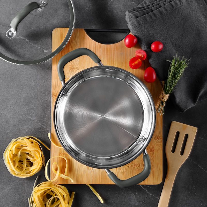 Bergner Midnight Rvs Kookpan Met Deksel - Inductie - 20Cm - 2.3L