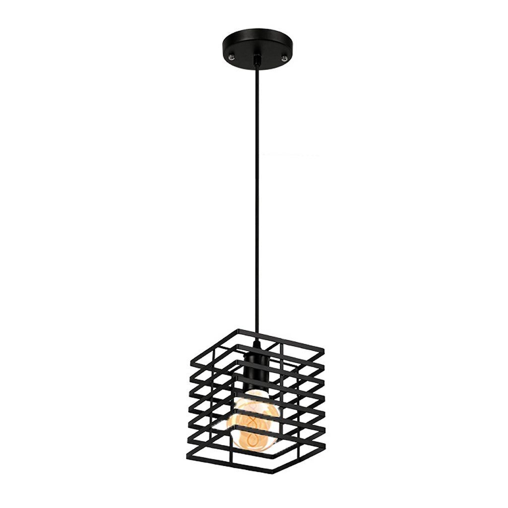 Homestyle Pro Mk015-B Industriële Hanglamp 15X18 Cm Zwart/Metaal