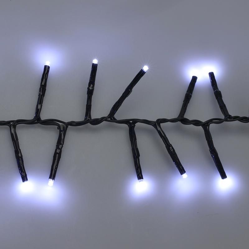 Maxi Cluster Kerstverlichting - 800 Led - 12M - Wit - Timer - Lichtfuncties - Geheugen - Buiten