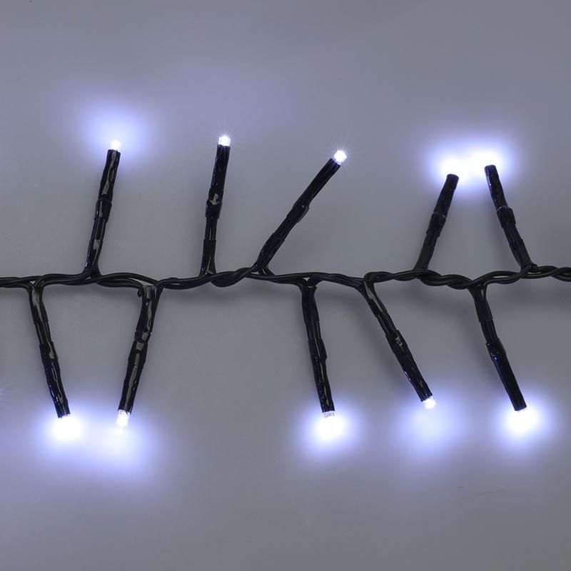 Maxi Cluster Kerstverlichting - 1200 Led - 18M - Wit - Timer - Lichtfuncties - Geheugen - Buiten