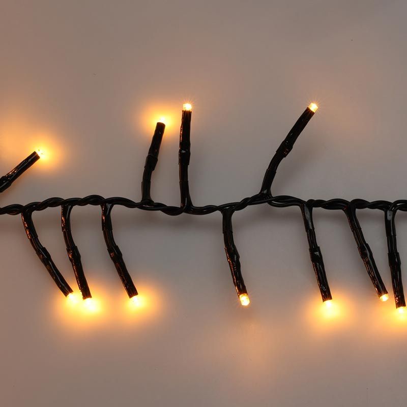 Maxi Cluster Kerstverlichting - 600 Led - 9M - Extra Warm Wit - Timer - Lichtfuncties - Geheugen - Buiten
