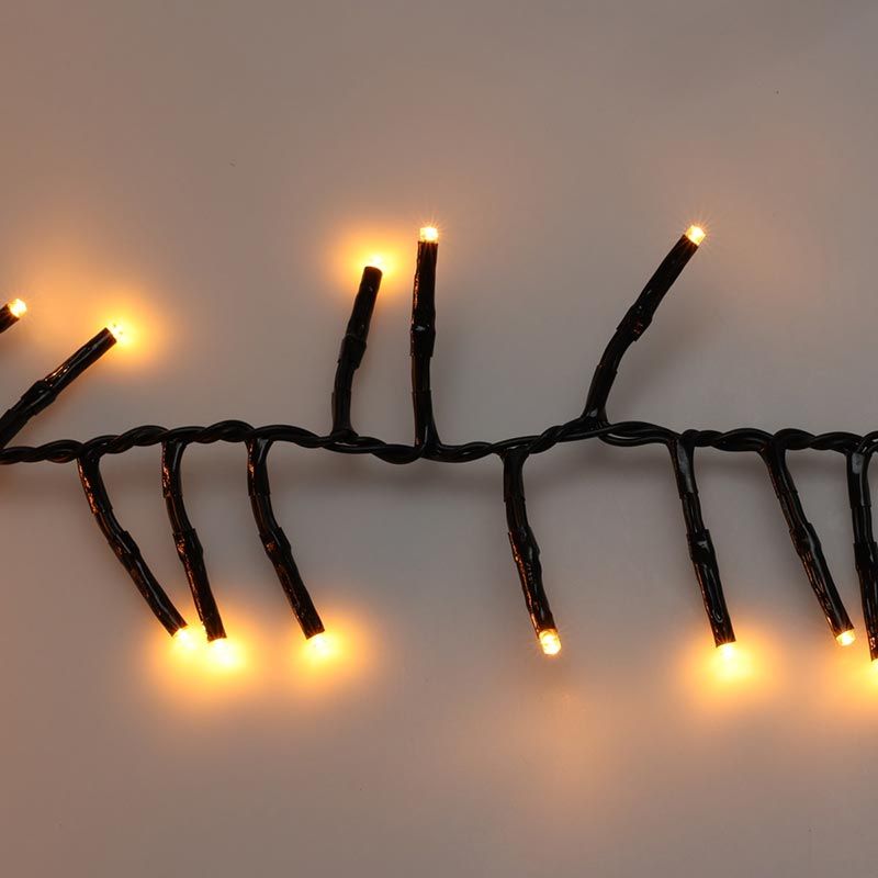 Maxi Cluster Kerstverlichting - 800 Led - 12M - Extra Warm Wit - Timer - Lichtfuncties - Geheugen - Buiten