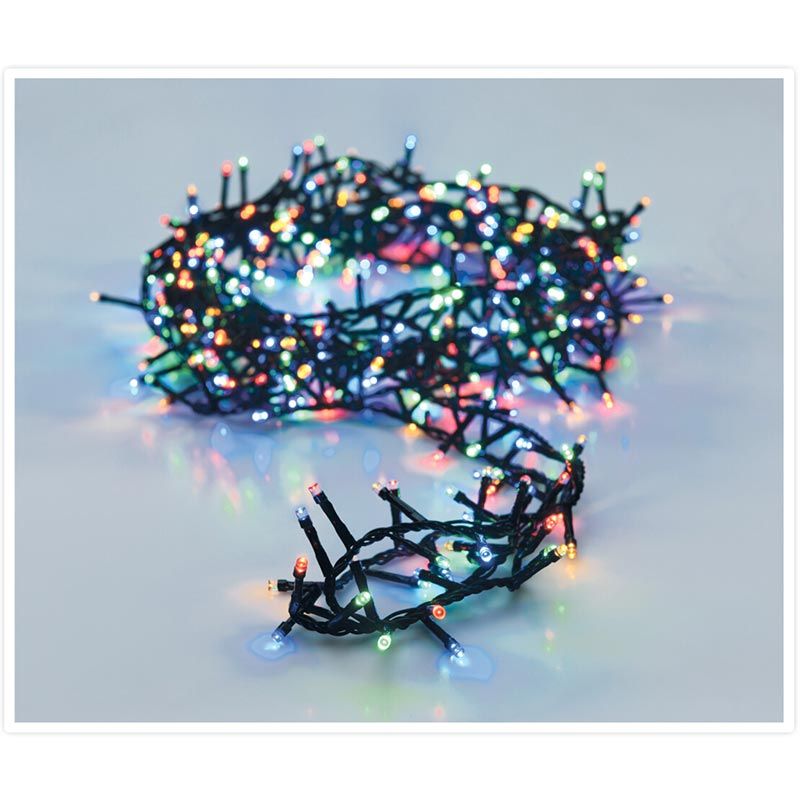 Microcluster - 700 Led - 14M - Multicolor - Timer - Lichtfuncties - Geheugen - Buiten
