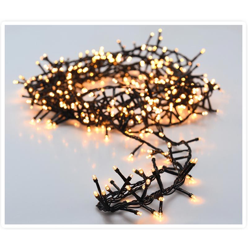 Microcluster - 800 Led - 16M - Extra Warm Wit - Timer - Lichtfuncties - Geheugen - Buiten