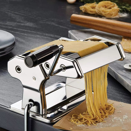 Ceruzo Pastamachine Rvs - Spaghetti Machine - Met Tafelgreep