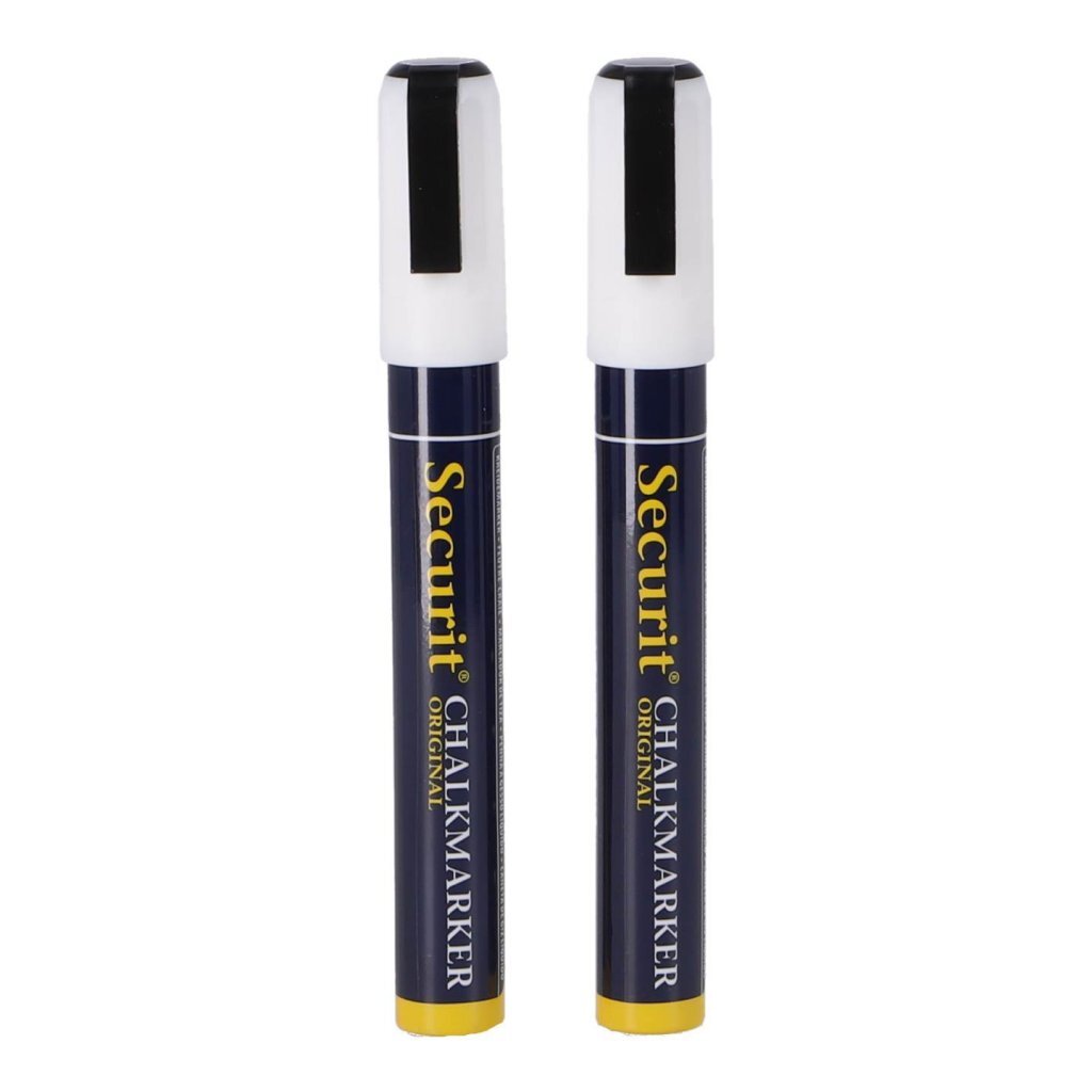 Overige Merken Securit Krijtstiften 2-6 Mm Wit 2 Stuks
