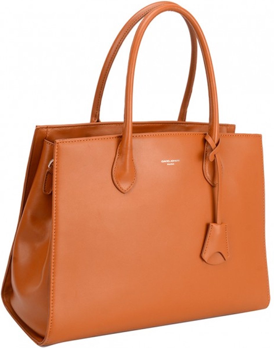 David Jones Paris handtas cognag