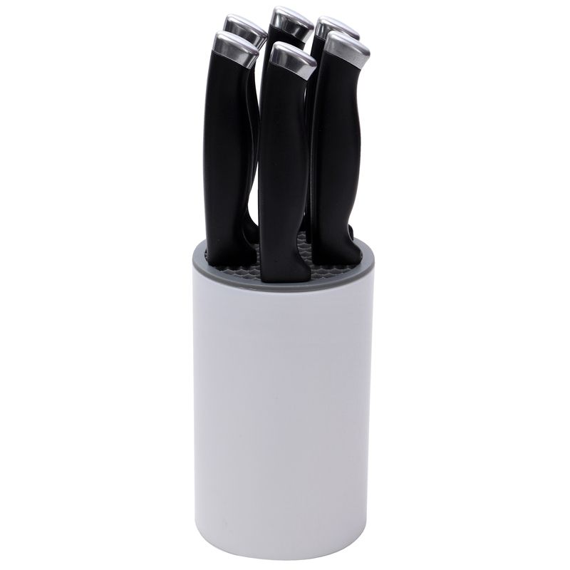 Renberg Rvs Steakmessen In Houder (7 Dlg)