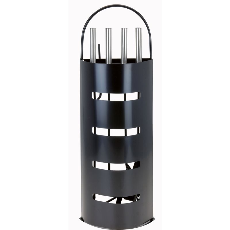 Home&Styling Openhaardset Rvs Zwart - 5 Delig