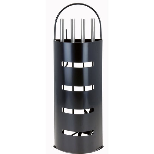 Home&Styling Openhaardset Rvs Zwart - 5 Delig