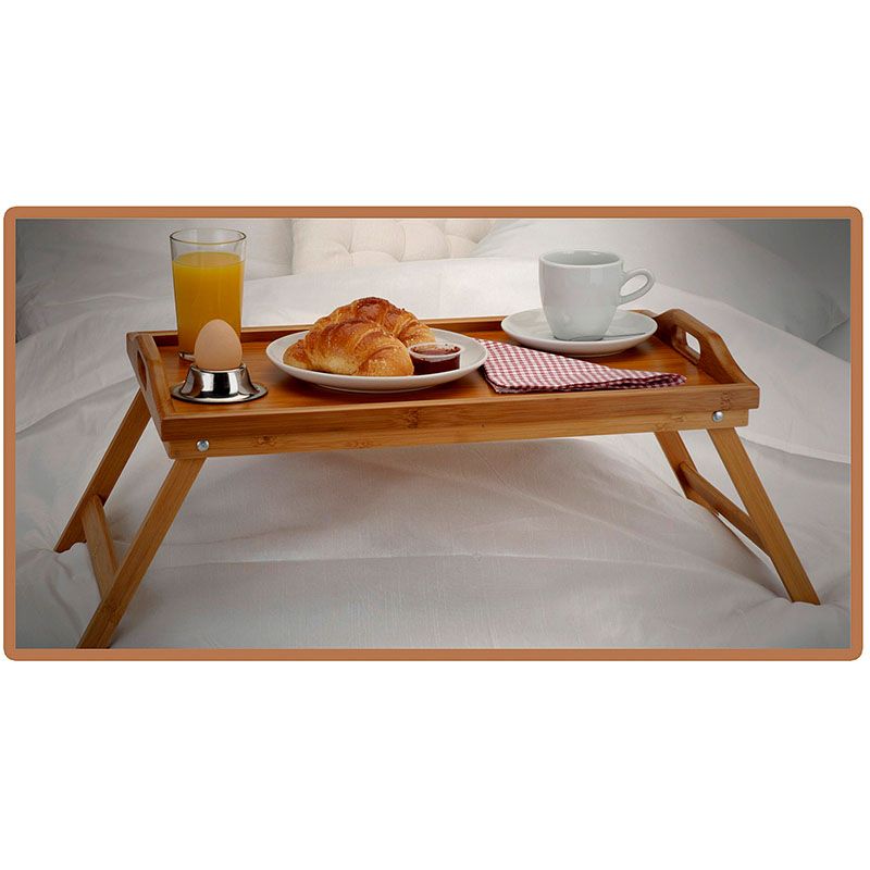 Excellent Houseware Bamboe Dienblad Voor Op Bed - 50X30Cm