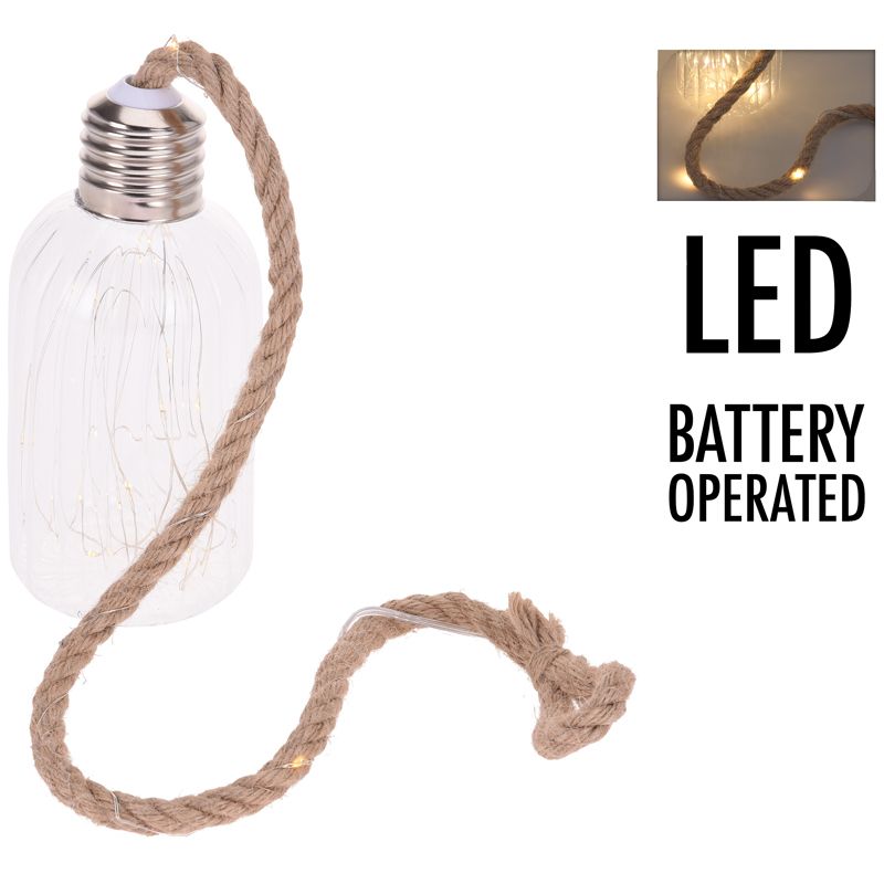 Glazen Lamp Met 20 Led