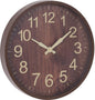 Wandklok - Donkerbruin - Houtlook - 30Cm