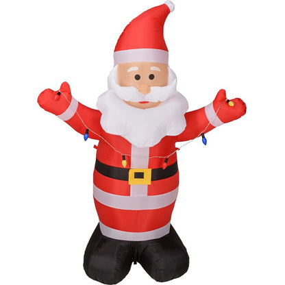 Kerstman Opblaasbaar - 190 Cm