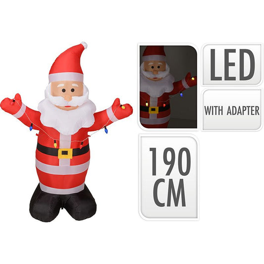 Kerstman Opblaasbaar - 190 Cm