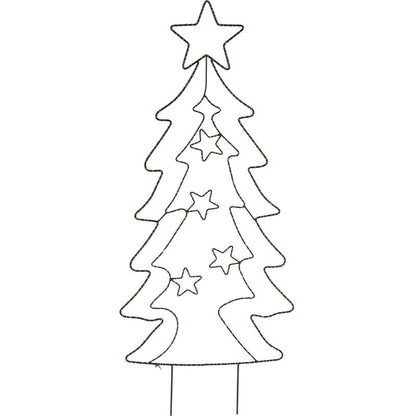 Tuinsteker Kerstboom - 90 Led - Extra Warm Wit