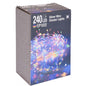 Zilverdraad - Cluster - 240Led - Multicolor