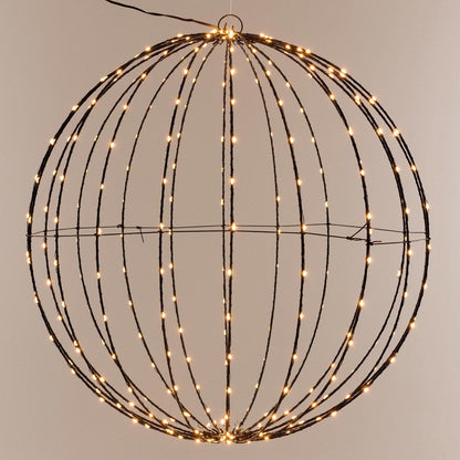 Lichtbol 240 Led - Metaal - 40 Cm - Kerstverlichting - Met Timer - Extra Warm Wit