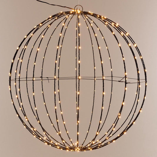 Lichtbol 240 Led - Metaal - 40 Cm - Kerstverlichting - Met Timer - Extra Warm Wit