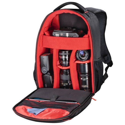 Hama Camera-Rugzak Miami 190 Zwart/Rood