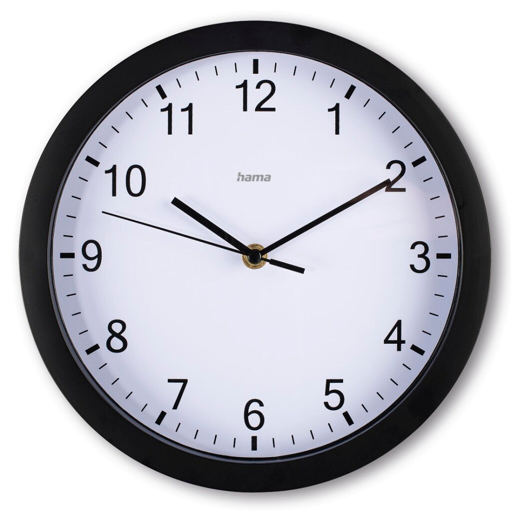 Hama Wandklok Elba Tikt Niet 25 Cm Zwart/Wit