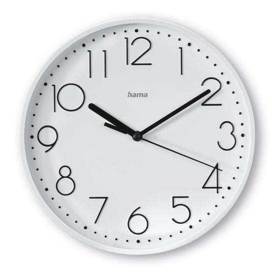 Hama Wandklok Salina Tikt Niet 22 Cm Wit