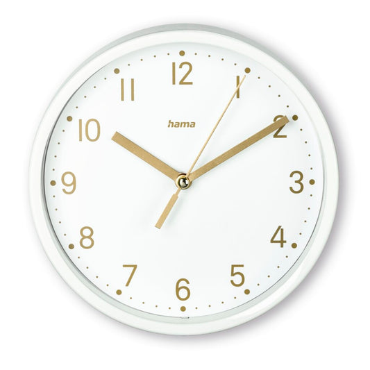 Hama Tafelklok Madeira Tikt Niet 16 Cm Wit/Goud