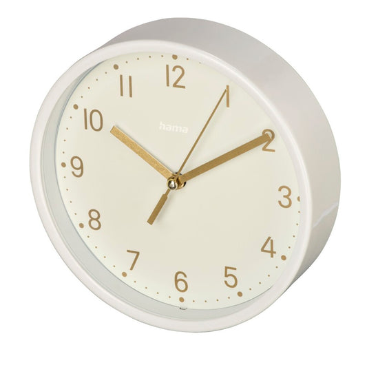 Hama Tafelklok Madeira Tikt Niet 16 Cm Wit/Goud