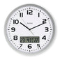 Hama Dcf-Wandklok Moorea + Datum En Temperatuurweergave 30 Cm Zilver/Wit