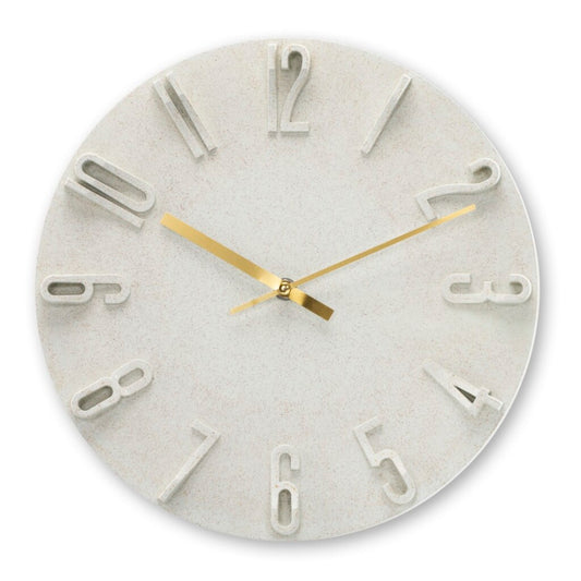 Hama Wandklok Corfu Met 3D Cijfers 30 Cm Beige/Goud
