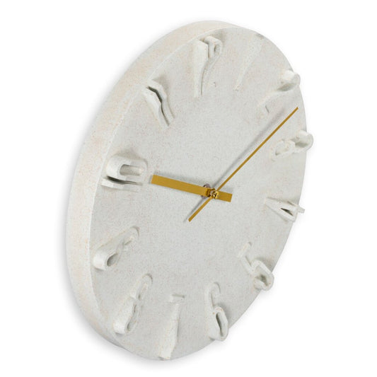 Hama Wandklok Corfu Met 3D Cijfers 30 Cm Beige/Goud
