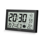 Hama Digitale Dcf Wandklok Martinique + Thermometer En Hygrometer Zwart