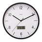 Hama Dcf Wandklok Lanzarote Tikt Niet + Thermometer En Hygrometer 35 Cm Zwart/Wit