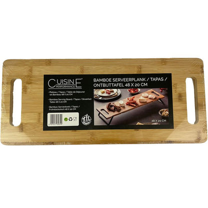 Cuisine Performance Bamboe Uitklapbare Serveerplank - Tapas - Ontbijttafel 48X20Cm