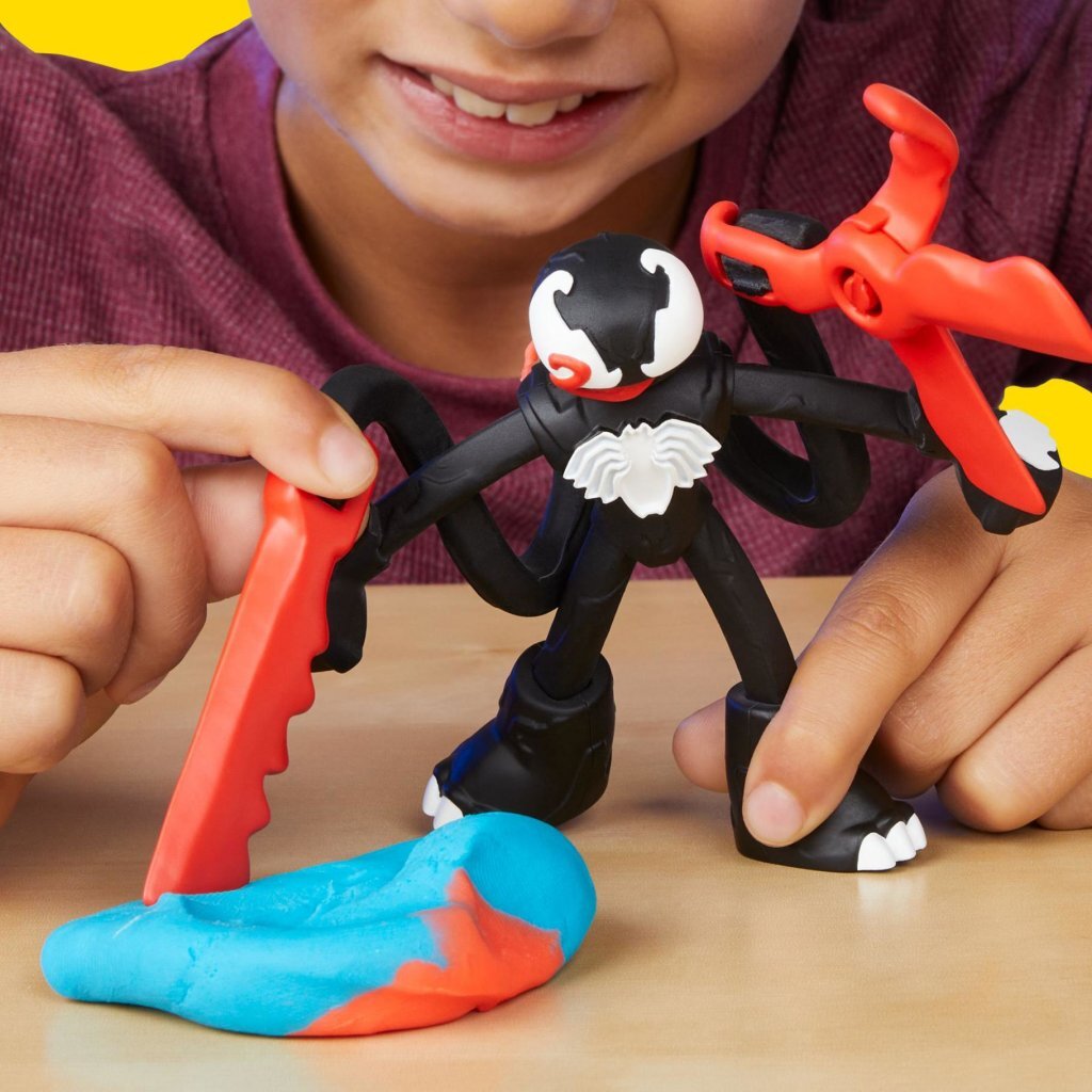 Play-Doh Spiderman Launch And Slice Battle