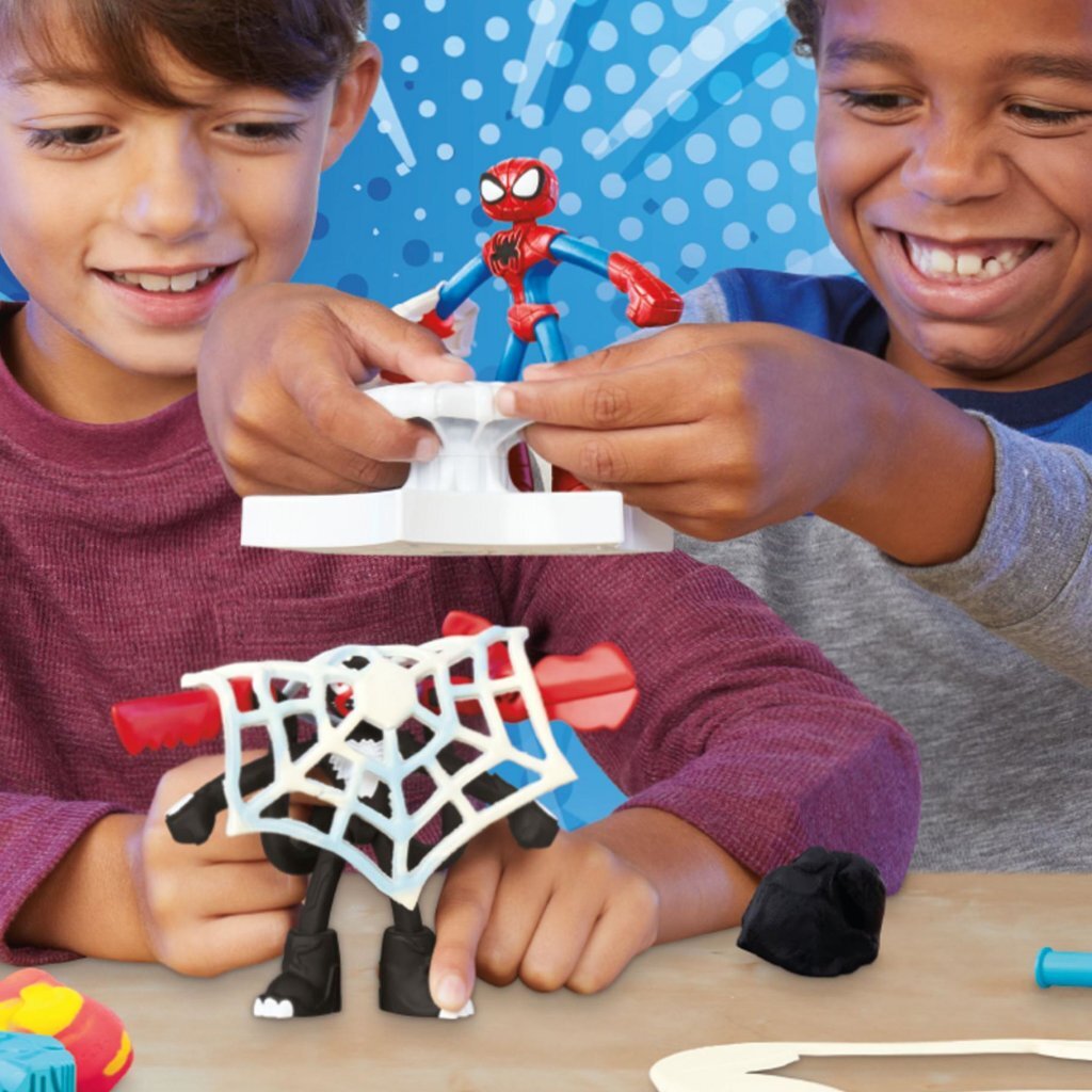 Play-Doh Spiderman Launch And Slice Battle