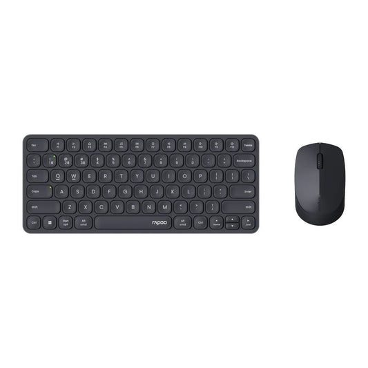 Rapoo 9010M Comboset Qwerty(Nl) Toetsenbord + Muis Zwart