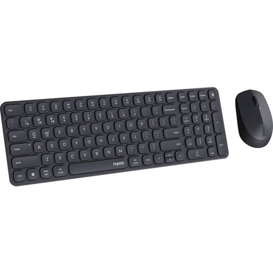 Rapoo 9310M Comboset Qwerty(Nl) Toetsenbord + Muis Zwart