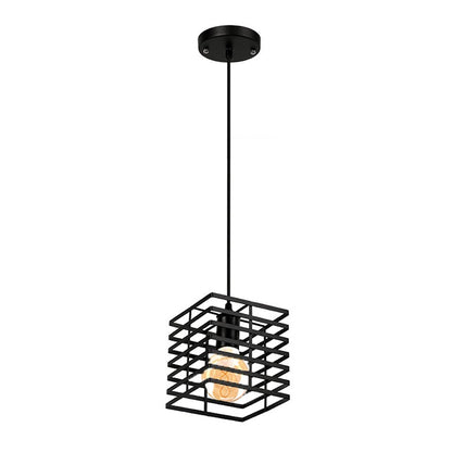 Homestyle Pro Mk015-B Industriële Hanglamp 15X18 Cm Zwart/Metaal