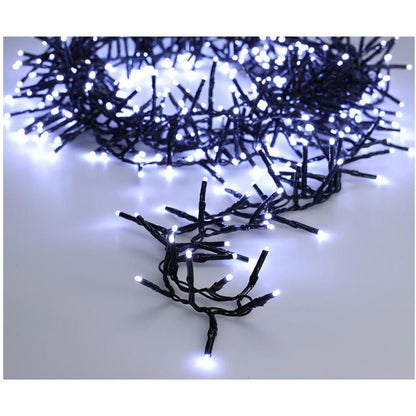 Maxi Cluster Kerstverlichting - 800 Led - 12M - Wit - Timer - Lichtfuncties - Geheugen - Buiten