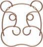 Tomado-Metaltex Tomado Metaltex Kapstok Safari Hippo Incl. Bevestigingsmateriaal